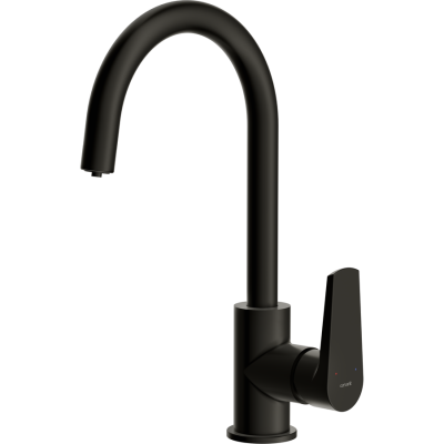 Смеситель CERSANIT для кухни MODUO однорычажный с фильтром, черный